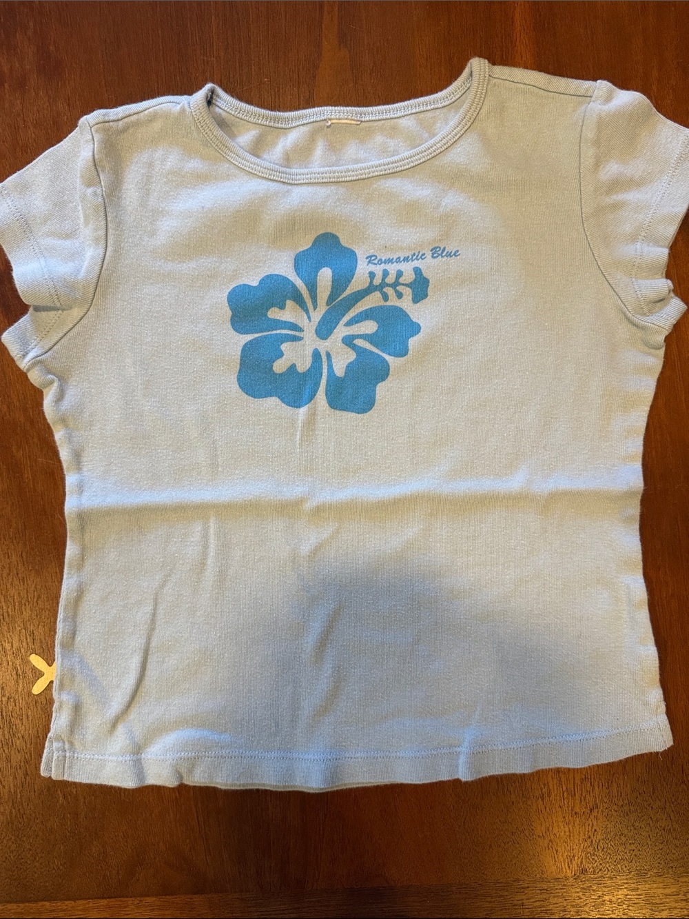 Kids' Light Blue Floral Graphic Tee